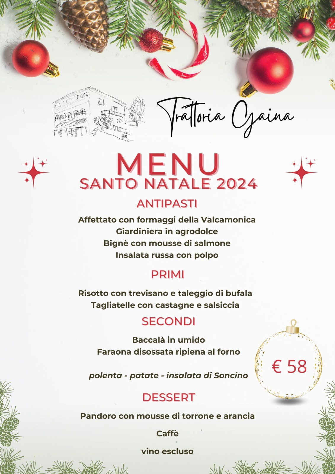 Menù di Natale 2024