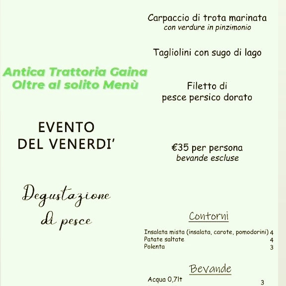 Degustazione di Pesce