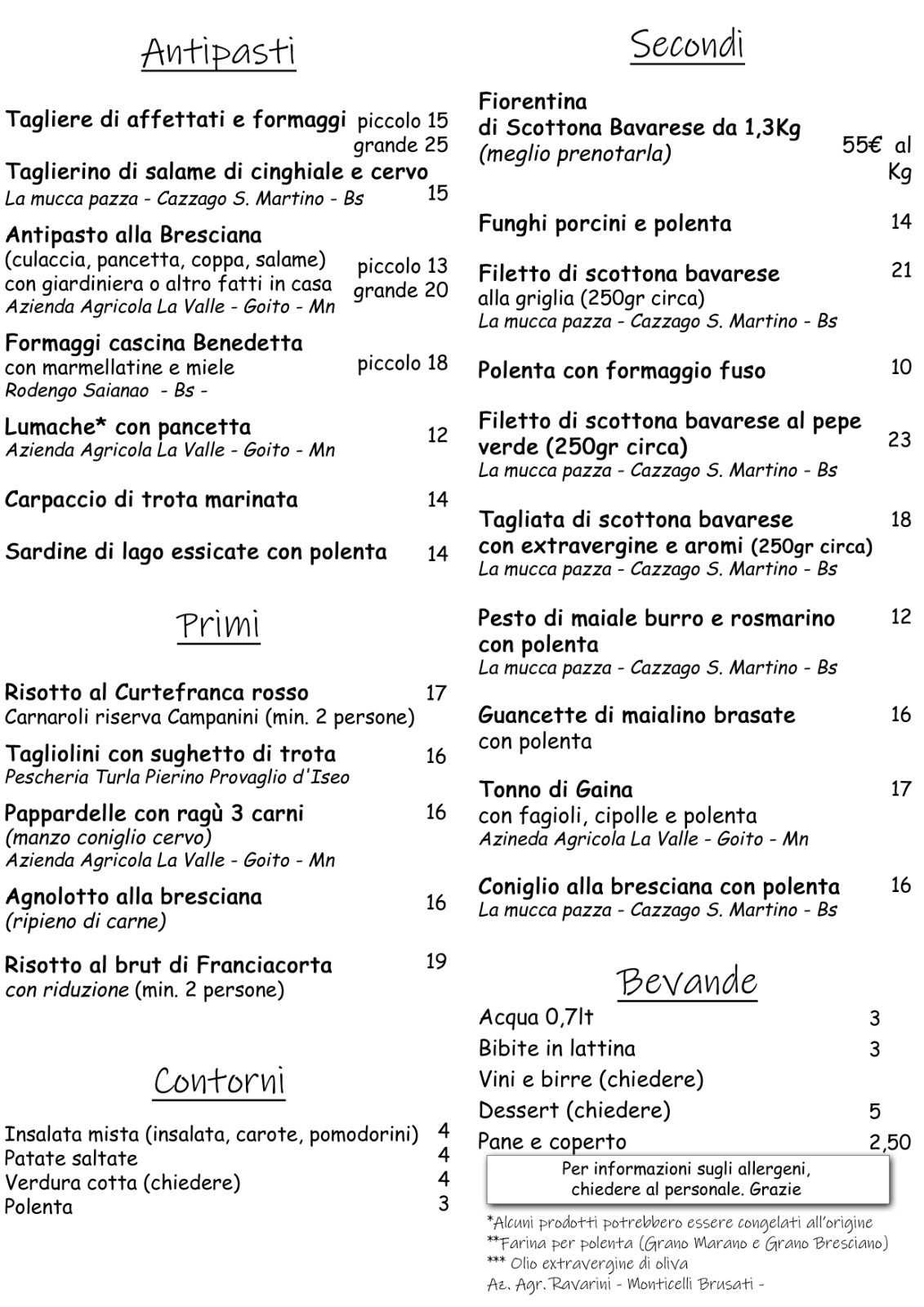 Nuovo Menù 