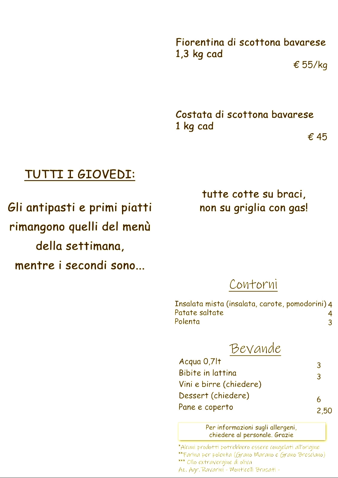 Evento del Giovedì Sera 